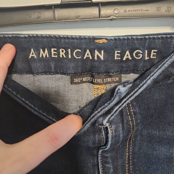 American Eagle Size 16L Curvy Highest Rise 360 Next Level Stretch Jegging Jeans - Picture 3 of 7